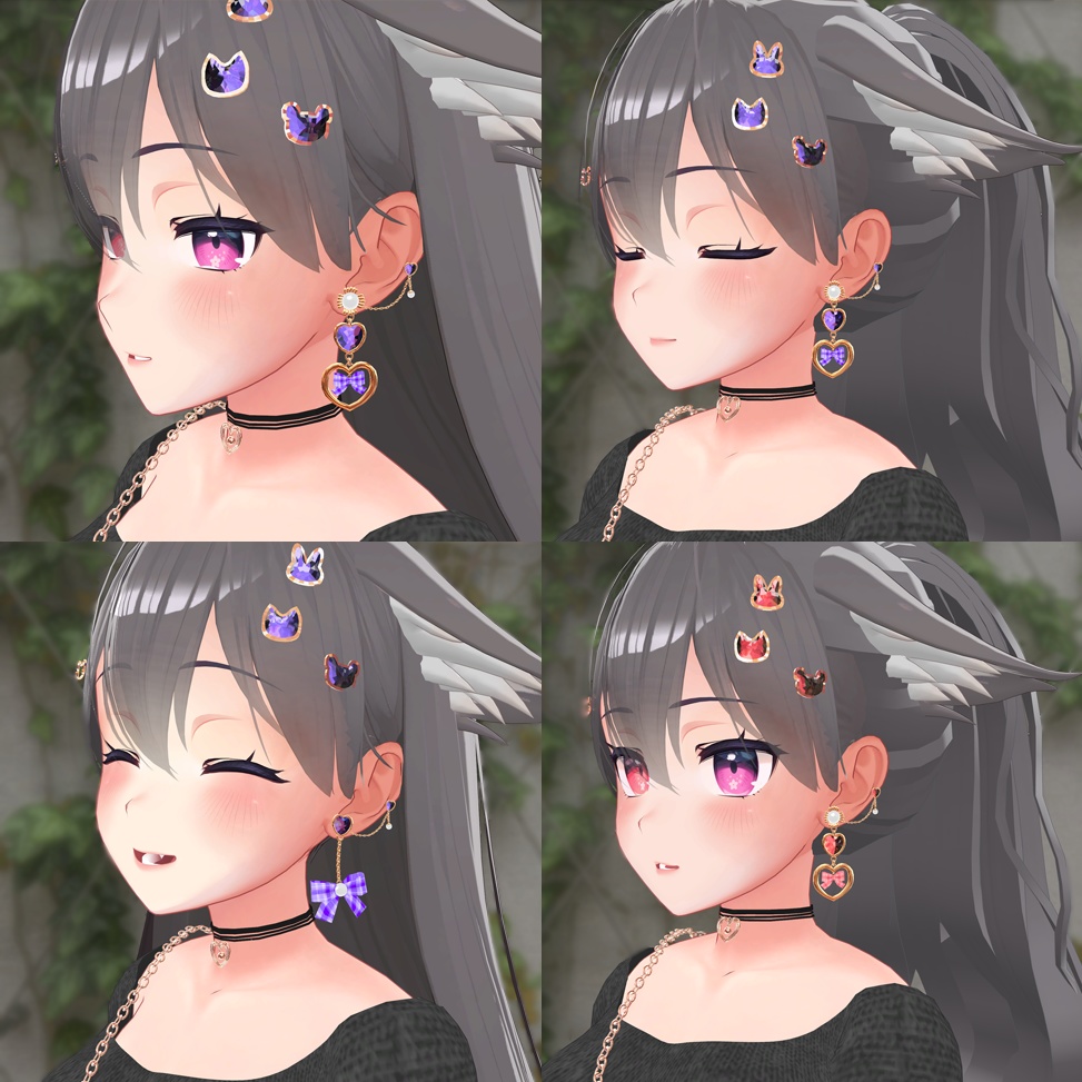 [VRChat想定] Gorgeous Earrings /イヤリング / 귀걸이 [Phys Bone対応] - Muhly Shop ...