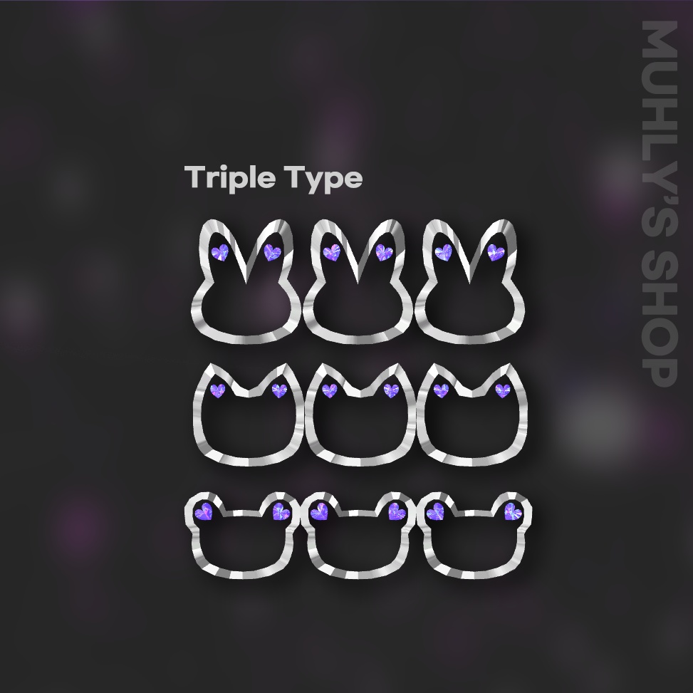 (FREE無料) Animal Hair Pins