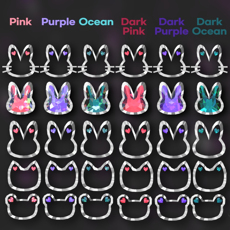 (FREE無料) Animal Hair Pins