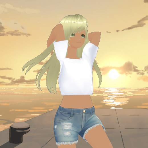 【無料】VRoid 金髪美少女ギャル 3Dモデル「Mizki」【VRM】