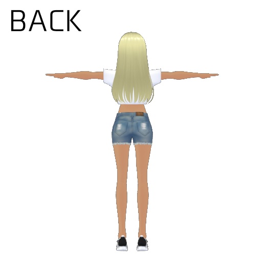 【無料】VRoid 金髪美少女ギャル 3Dモデル「Mizki」【VRM】