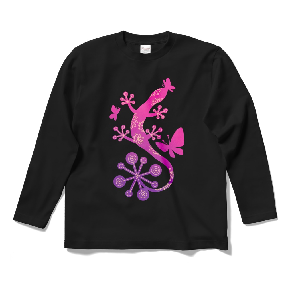 -花トカゲ-ロングスリーブTシャツ
