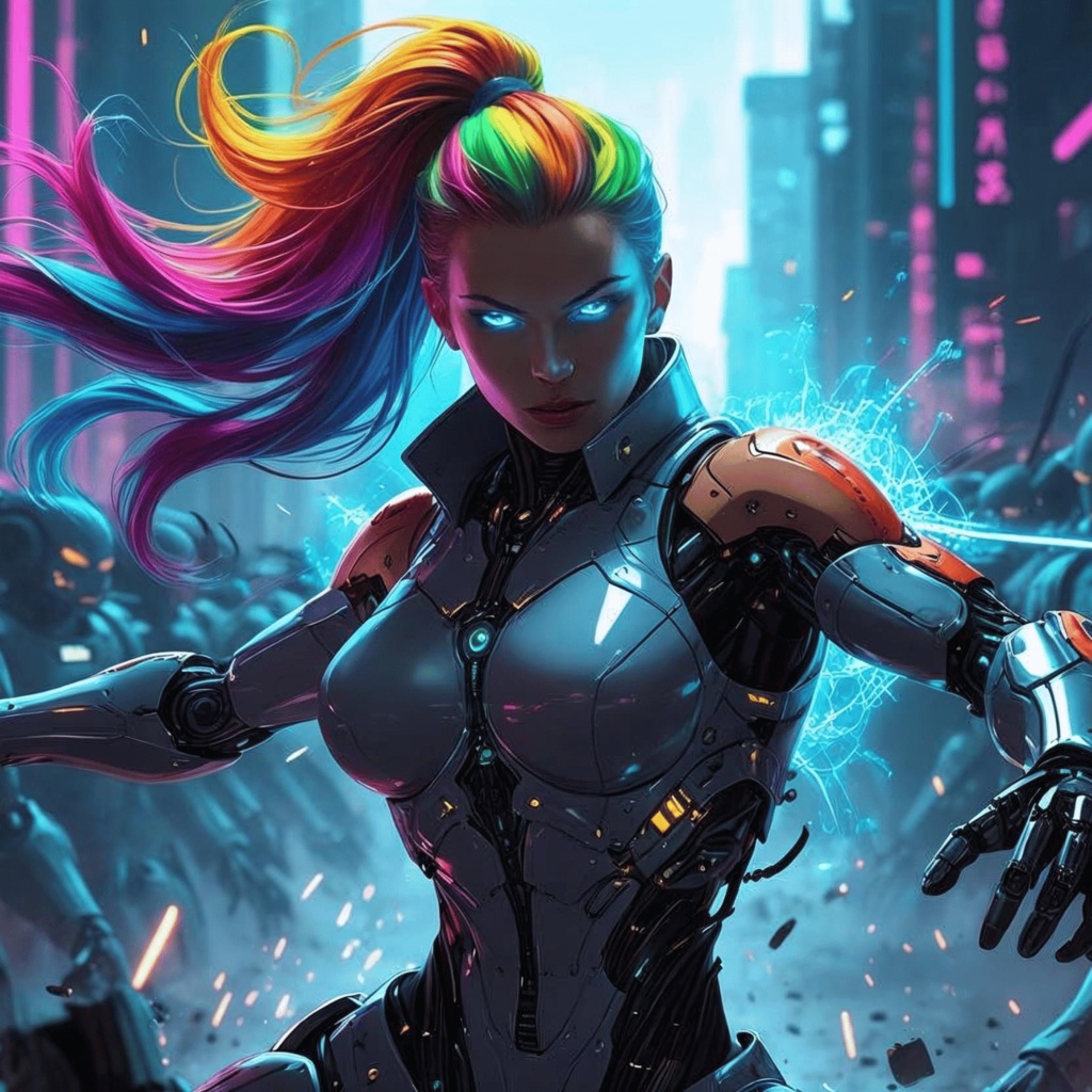 虹炎戦姫バトルシーンイラストセット