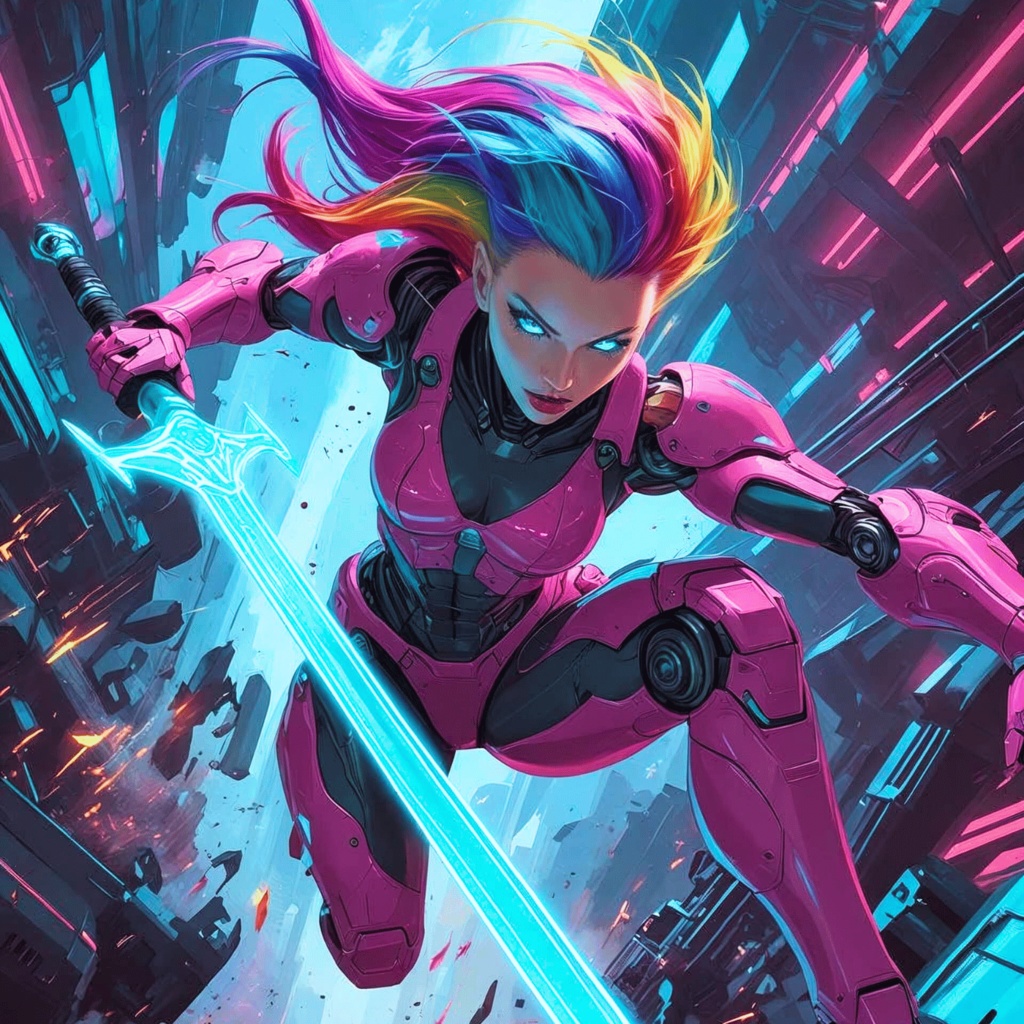 虹炎戦姫バトルシーンイラストセット