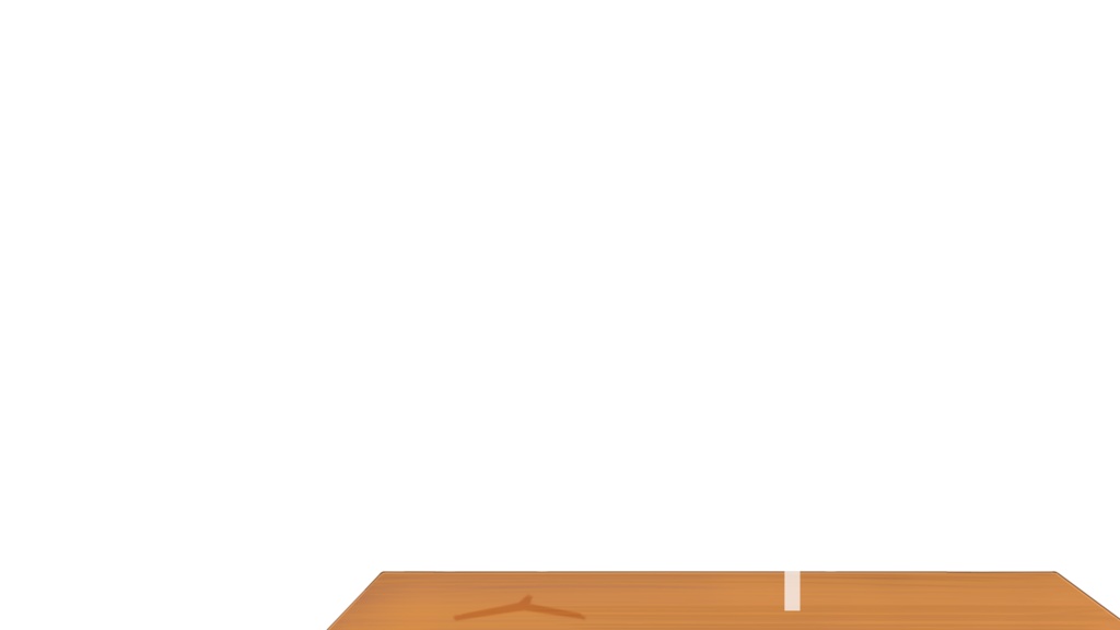 【背景&アイテムセット】シンプルな女の子の部屋