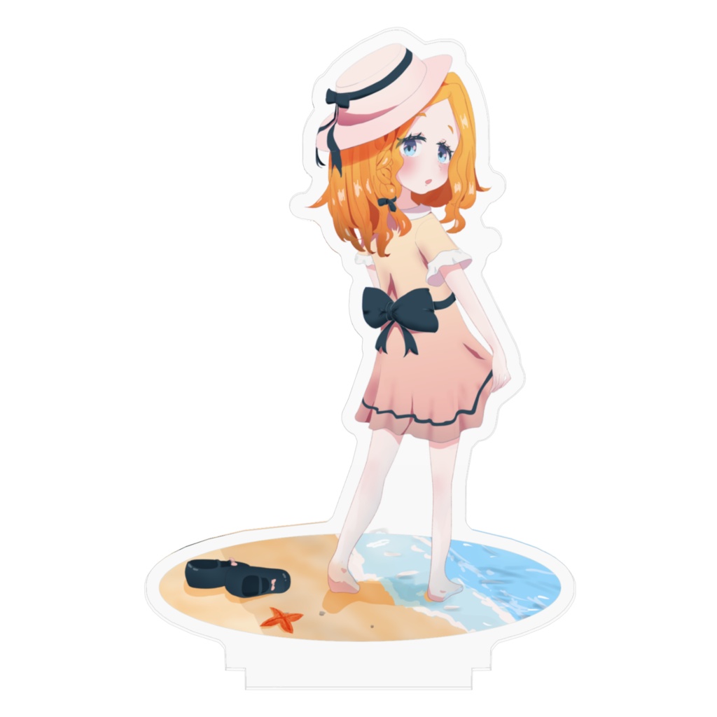 ビーチで暇をつぶす娘_アクリルスタンド