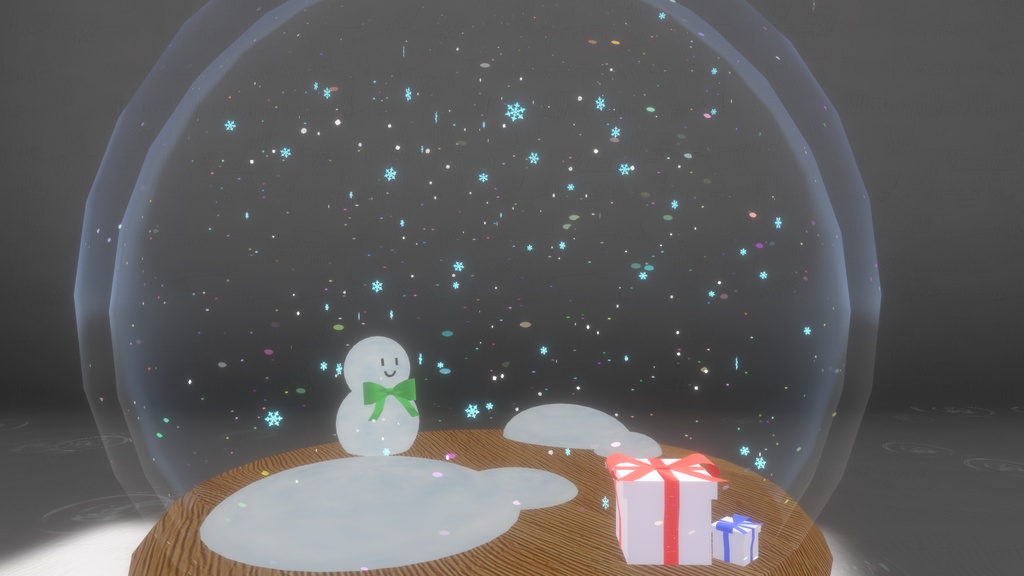【VRChat想定ギミック】「君」で飾るSnowDome