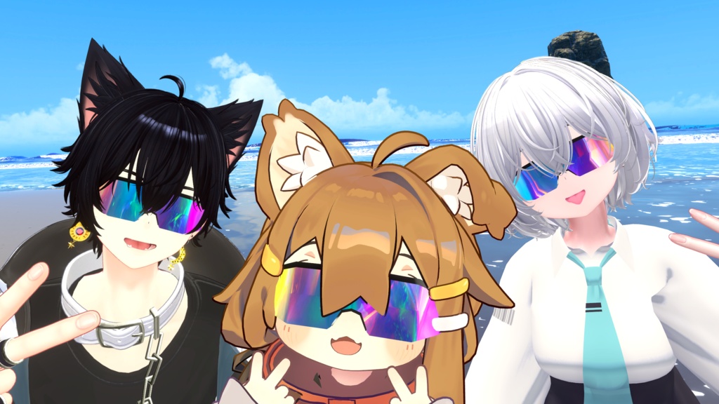 【free・VRChat想定】ずっと無料。SportSunGlass(全アバター対応!)