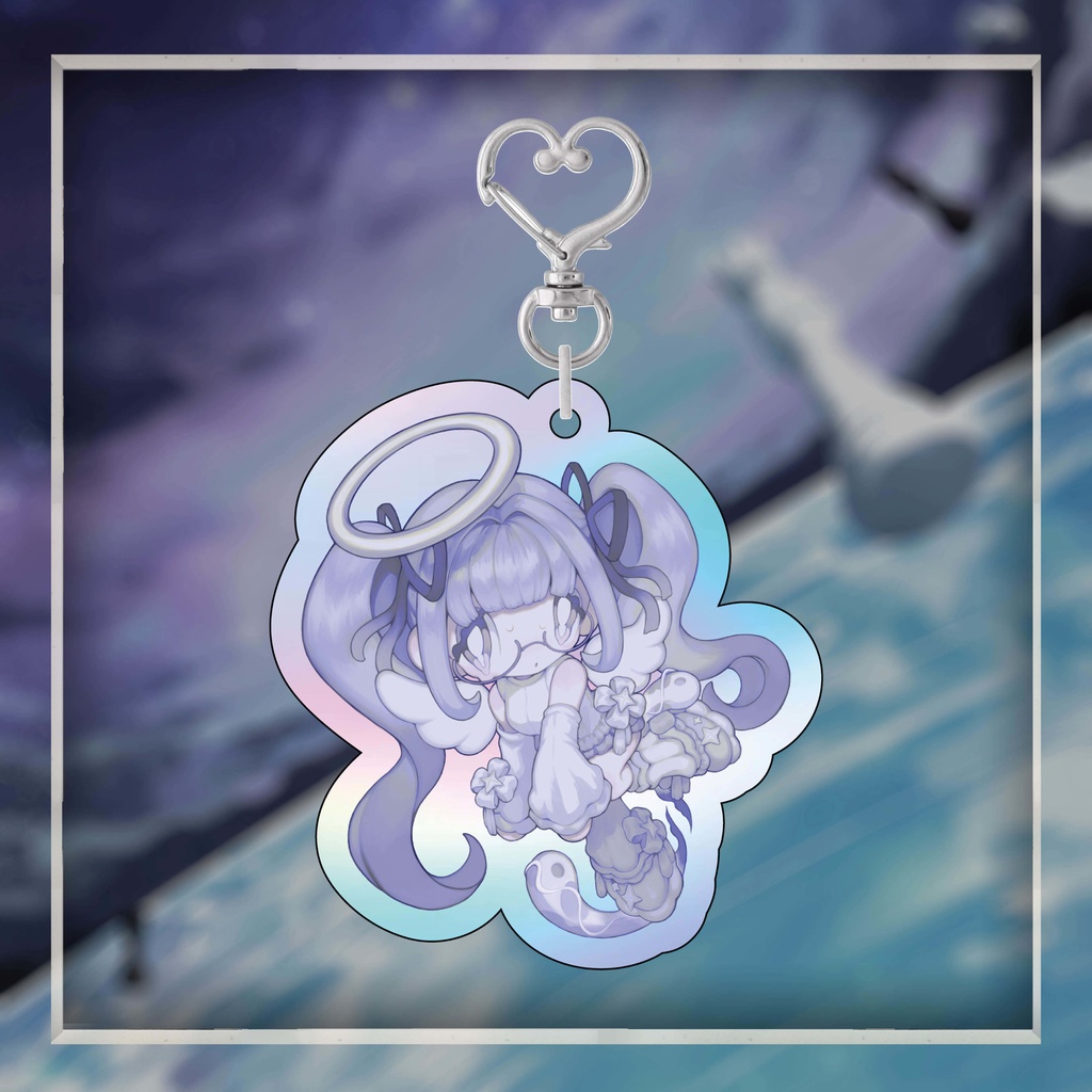 【1stワンマングッズ】てんしのオーロラアクリルキーホルダー