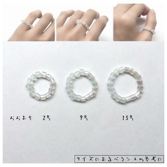 三種の耳飾りと指輪の標本箱