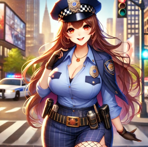 巨乳婦警さん