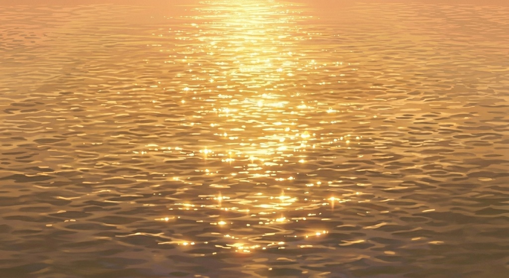 夕方の水面　2種