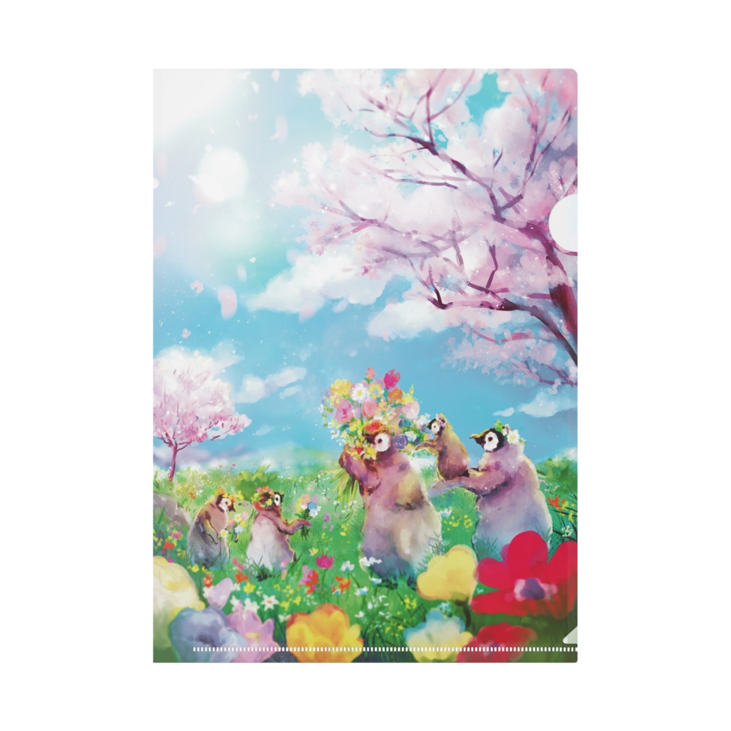 「花」のクリアファイル