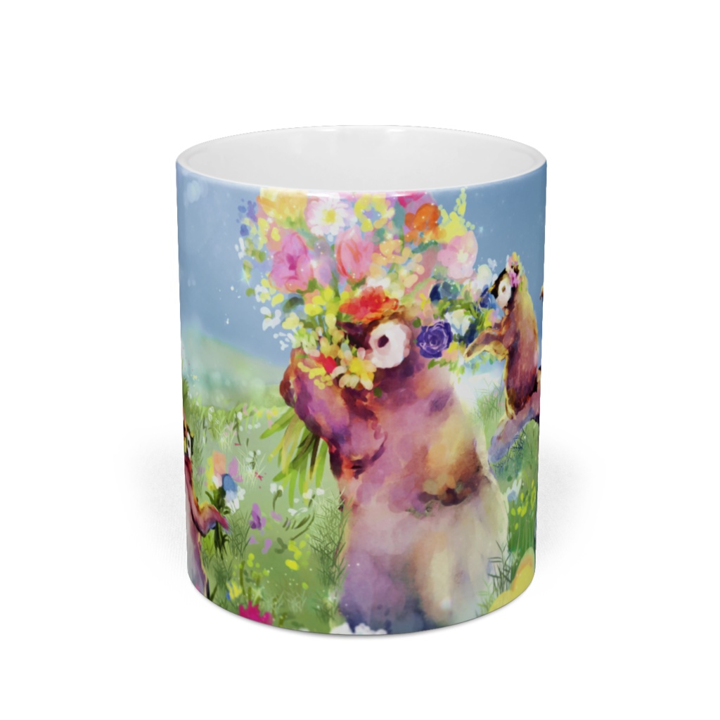 「花」のマグカップ