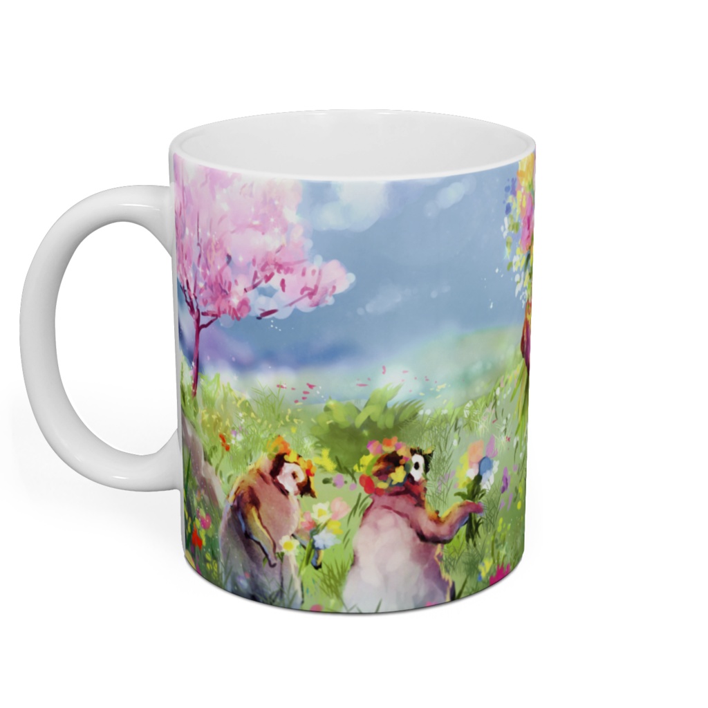 「花」のマグカップ