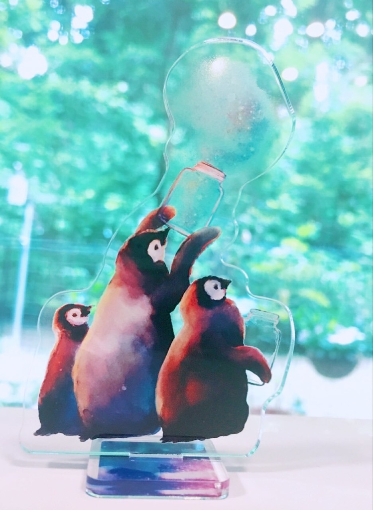 銀河のペンギン　アクリルスタンド　夜空