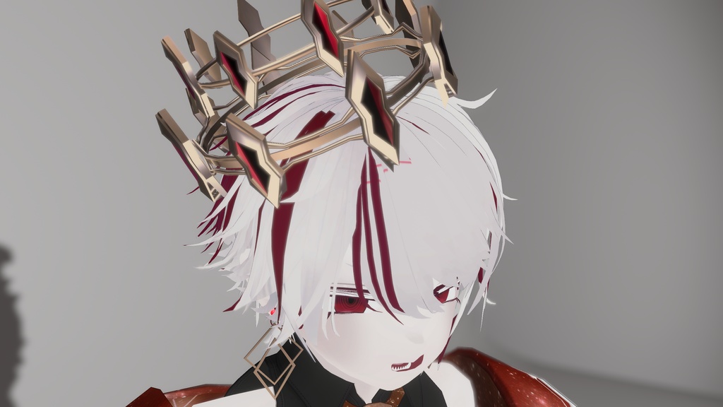 【VRC想定3Dモデル】囁きの王冠