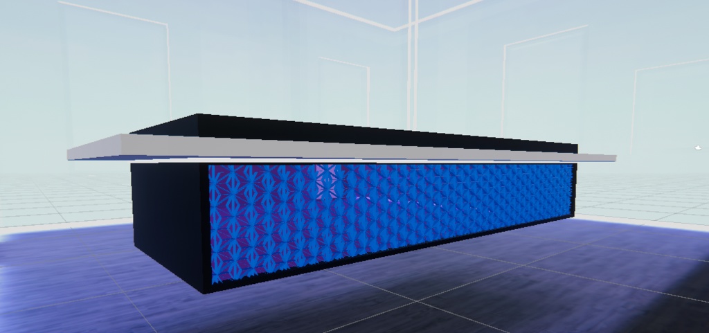 麻の葉模様の装飾があるBarカウンター