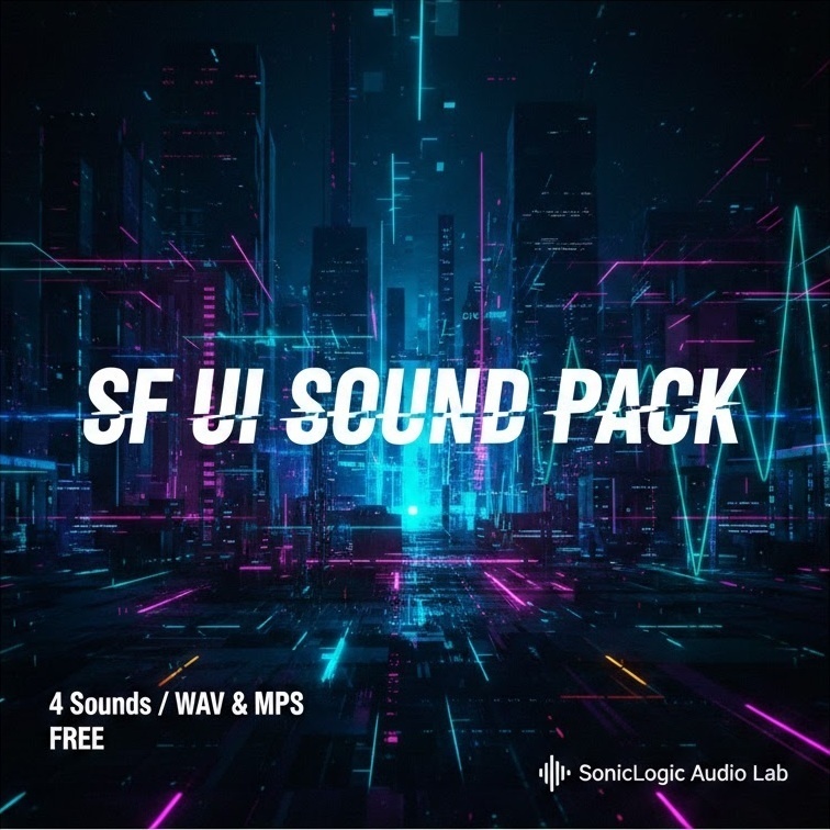 【無料】SF・近未来UIサウンド ミニパック - 4 Sounds (WAV/MP3)