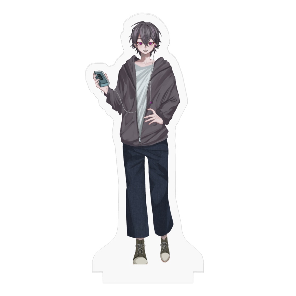 紫 音叉のアクリルスタンド