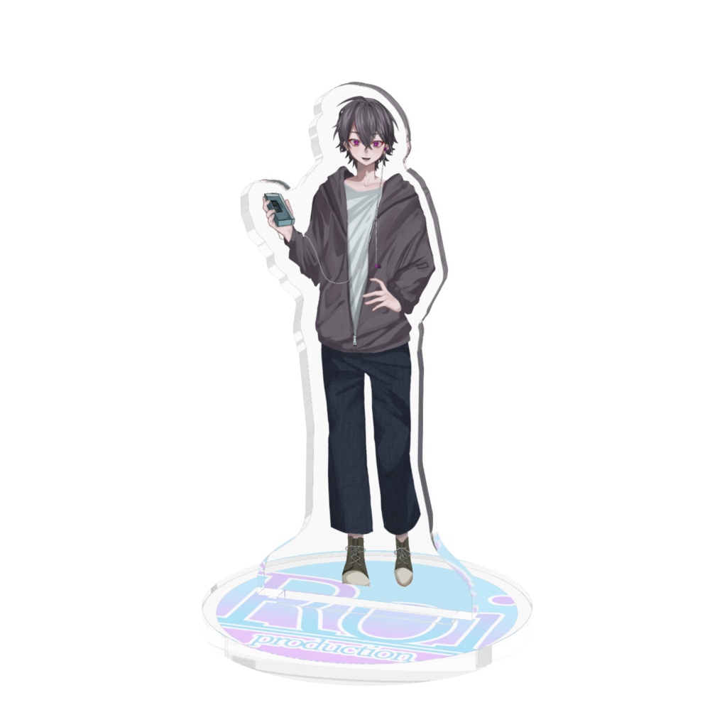 紫 音叉のアクリルスタンド