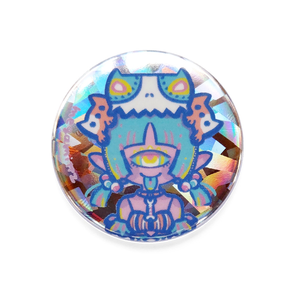 エスニック単眼女の子 缶バッジ