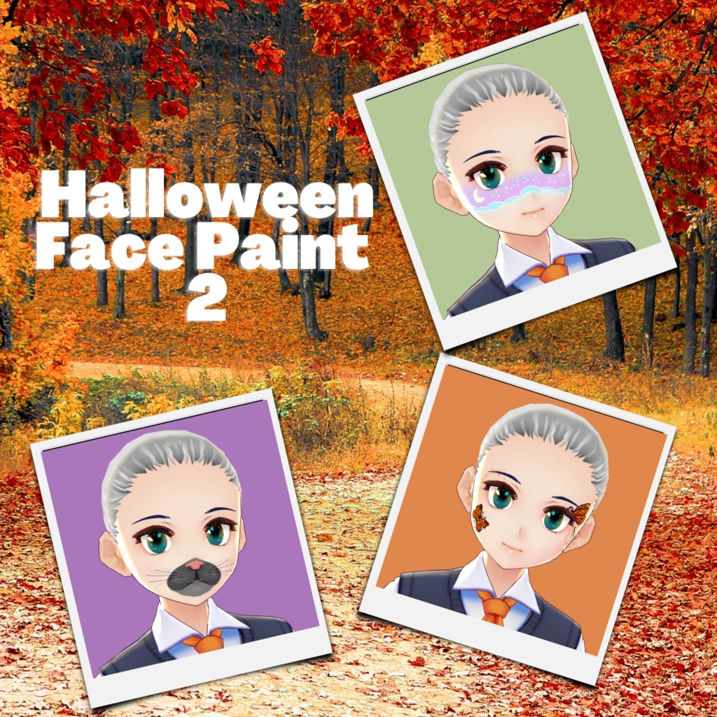 [ VRoid ] Halloween Face paint 2 || FREE