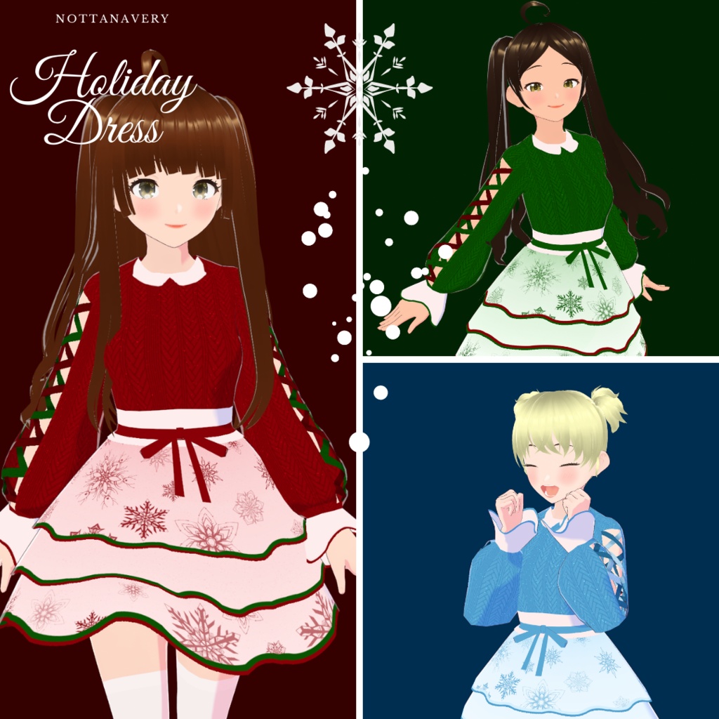 [ VRoid ] Holiday Dress || Variations and Set