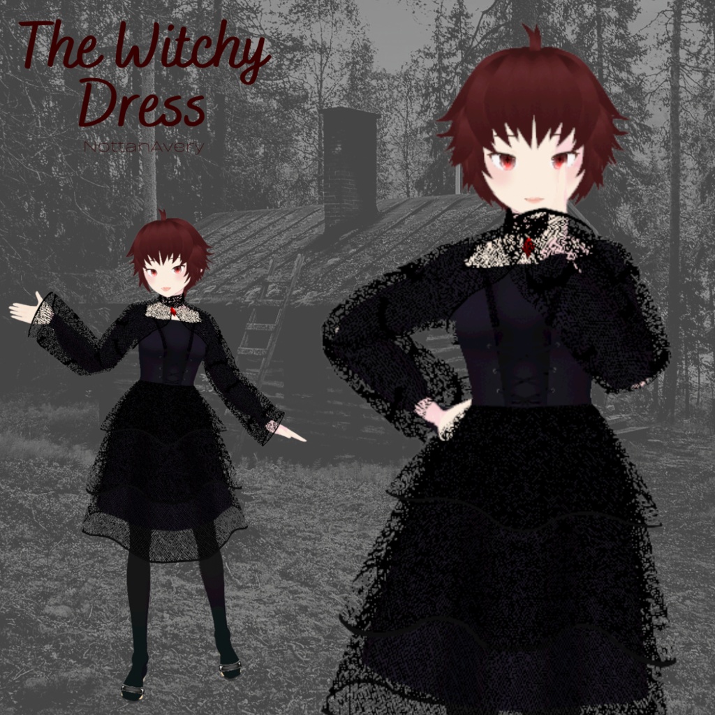 [ VRoid ] They Witchy Dress 