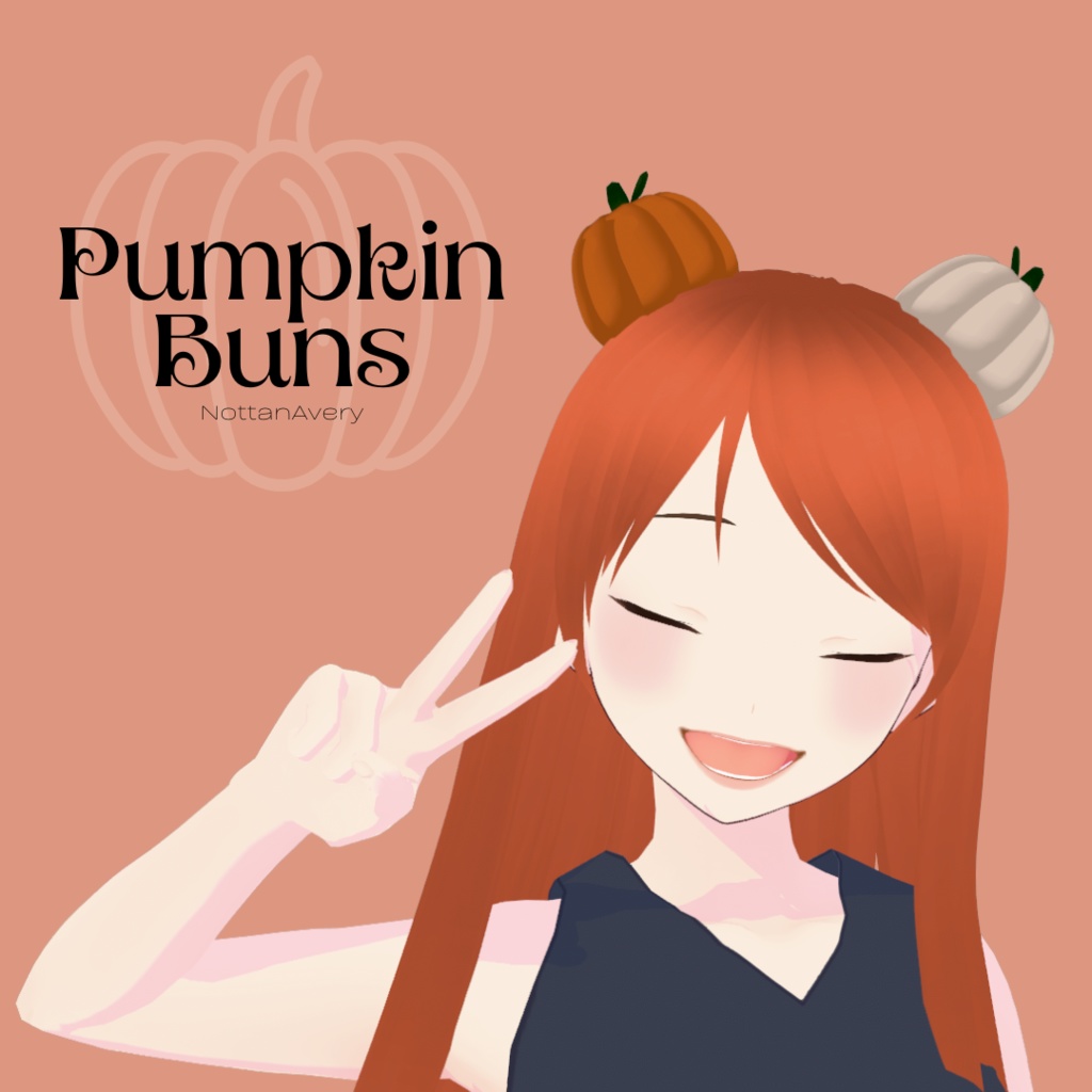 [ VRoid ] Pumpkin Buns || Easy Recolor
