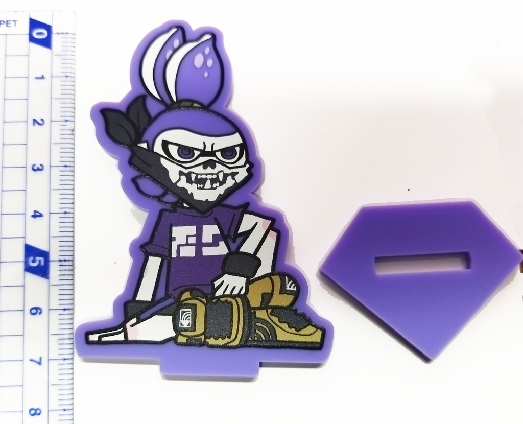 スカル_カラーアクリルスタンド