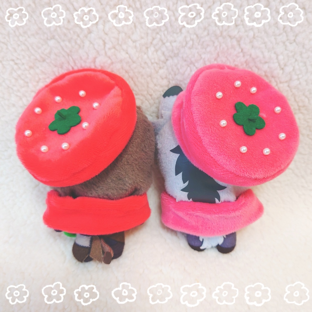 いちごベレー&マフラーセット【送料込み】