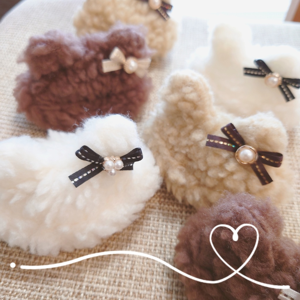 もこもこくまさん帽