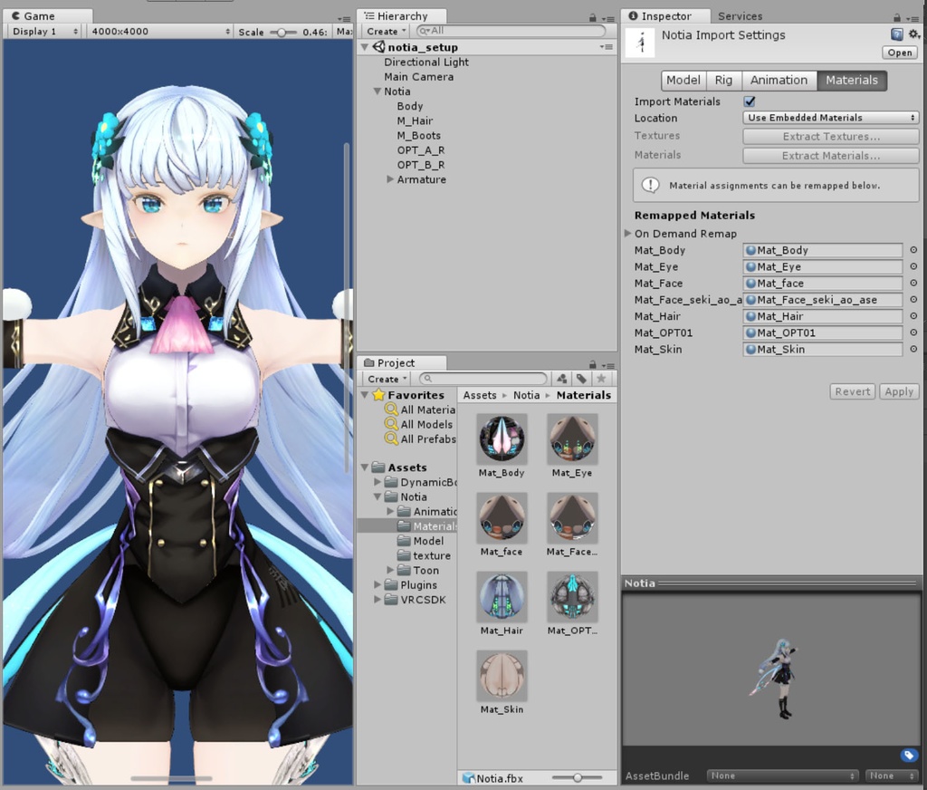 【オリジナル3Dモデル】エルフ少女 Notia