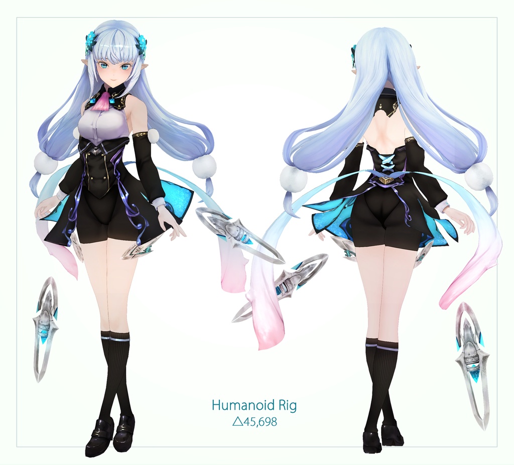 【オリジナル3Dモデル】エルフ少女 Notia