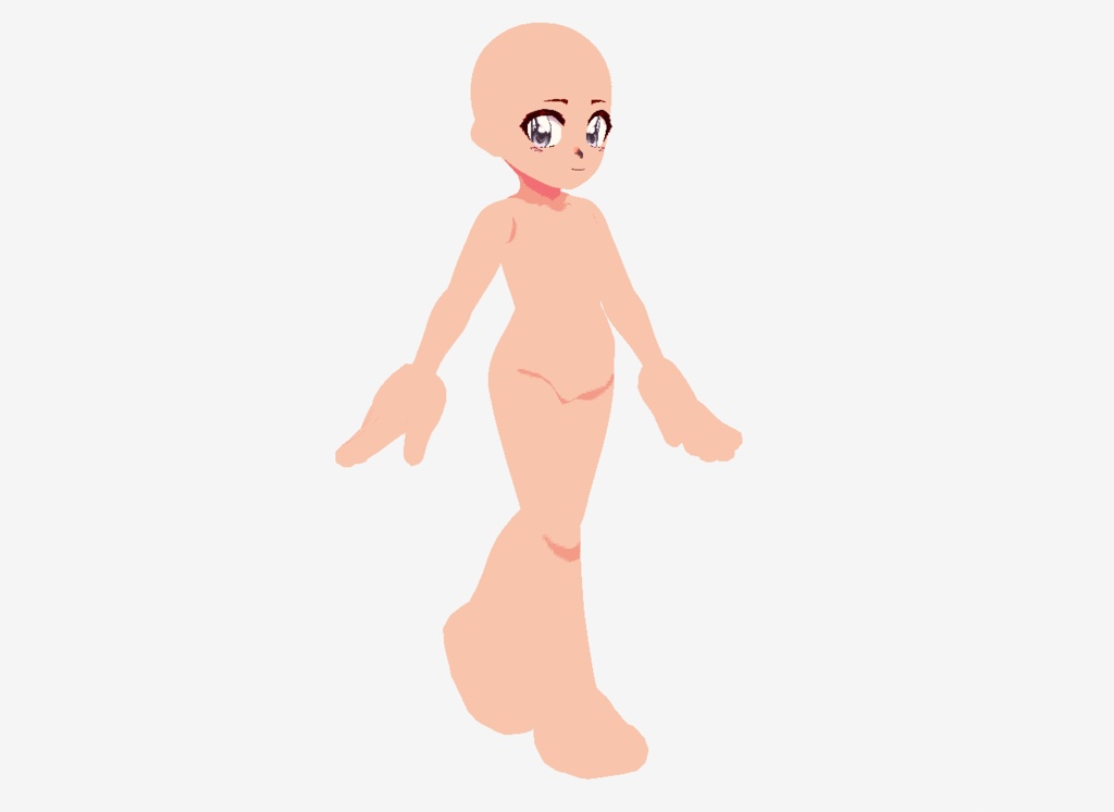 Pixely Low-Poly style VRoid base