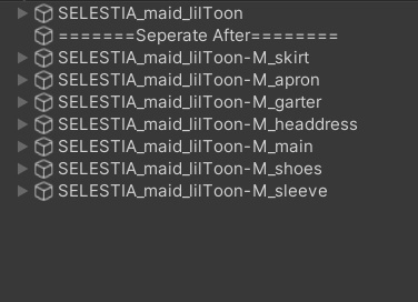 【VRChat】Cloth Separator (Unity Tool)