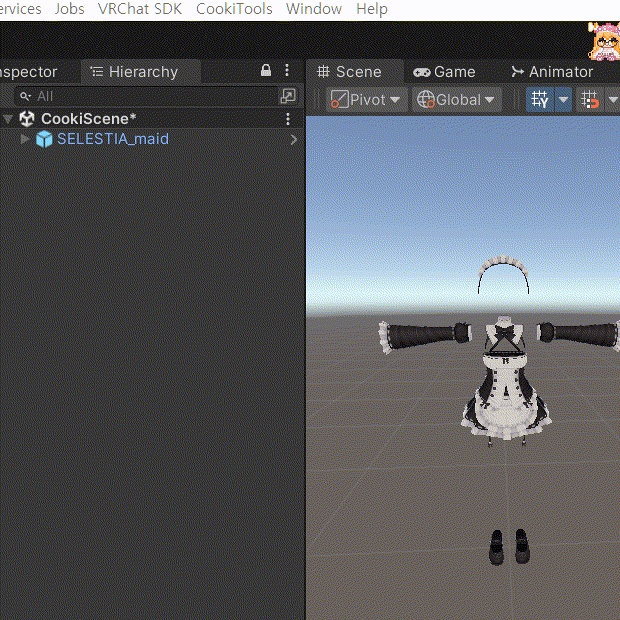 【VRChat】Cloth Separator (Unity Tool)