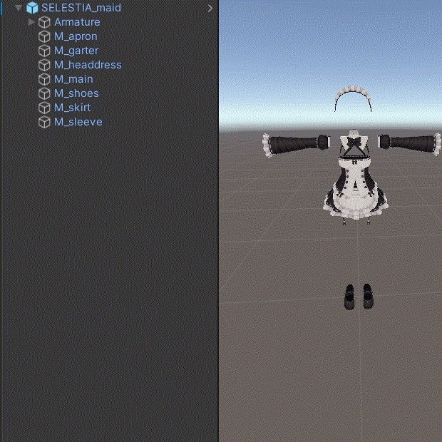 【VRChat】Cloth Separator (Unity Tool)