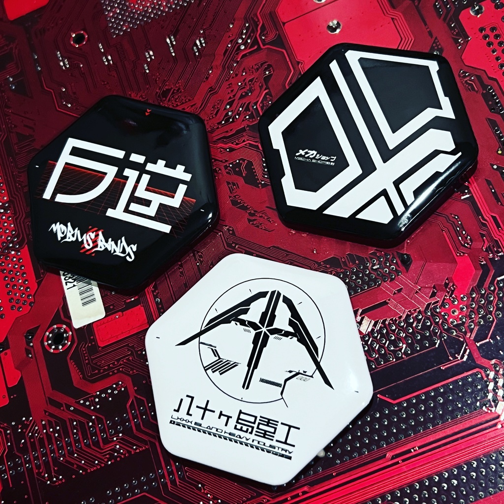 HEXA-六角型缶バッジ