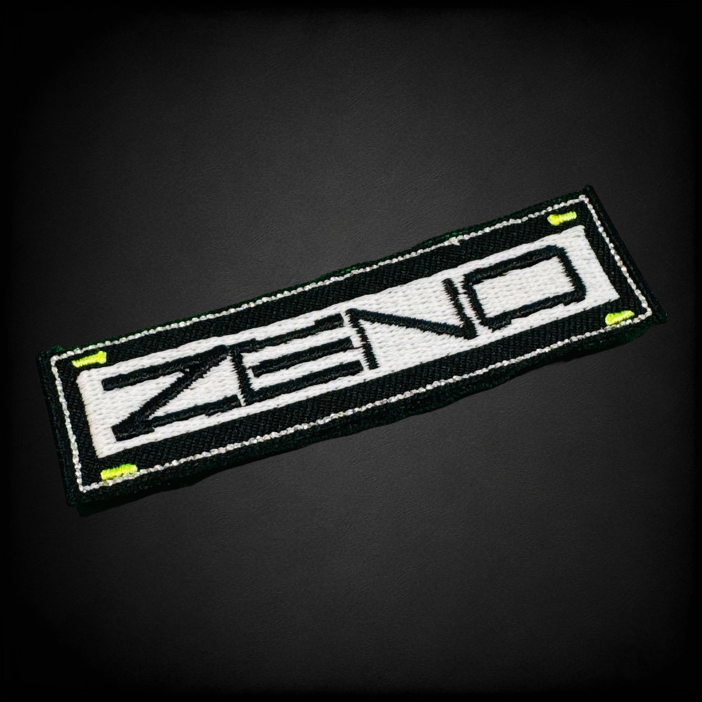 ゼノバース2307【ZENO】刺繍パッチ-ホワイト