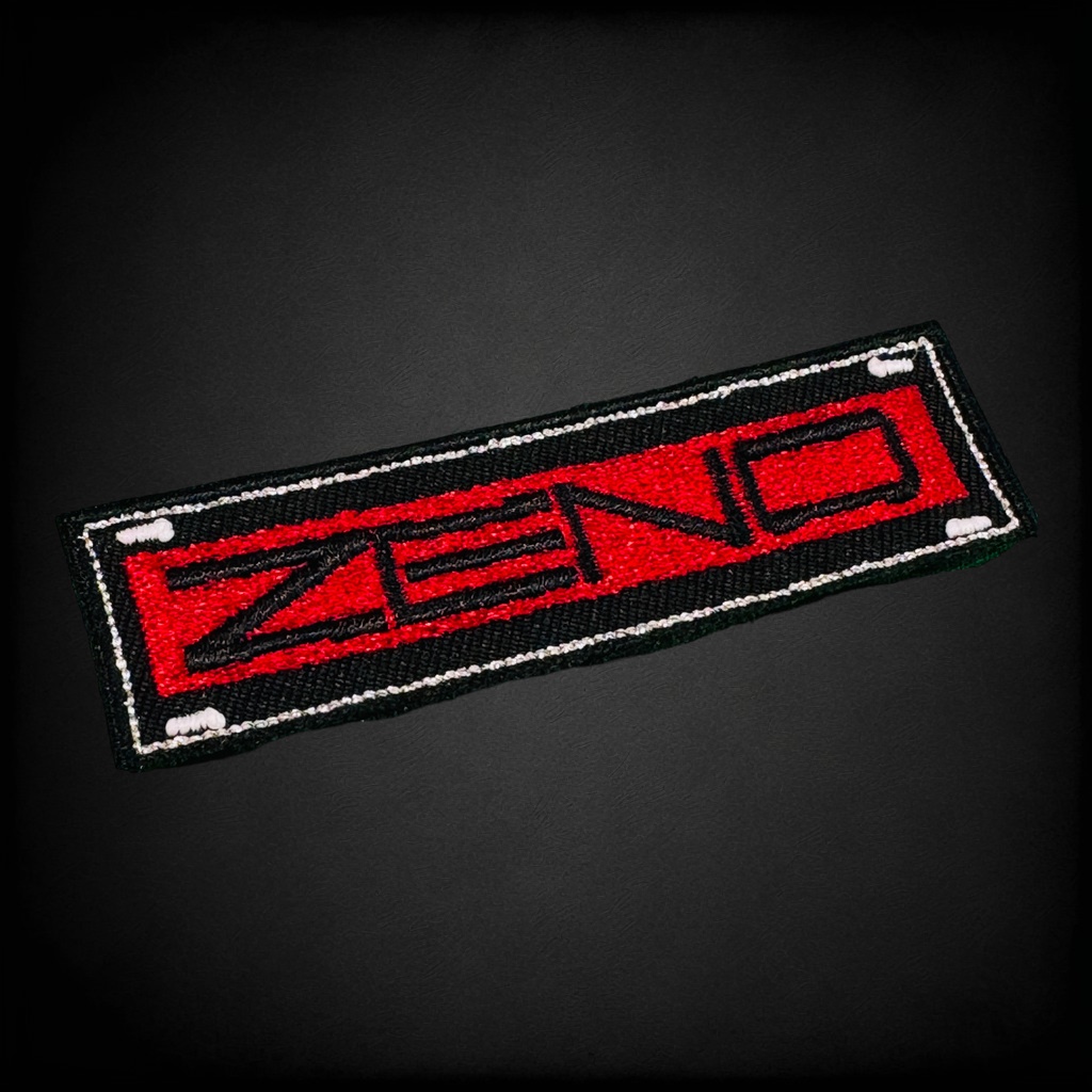 ゼノバース2307【ZENO】刺繍パッチ-レッド