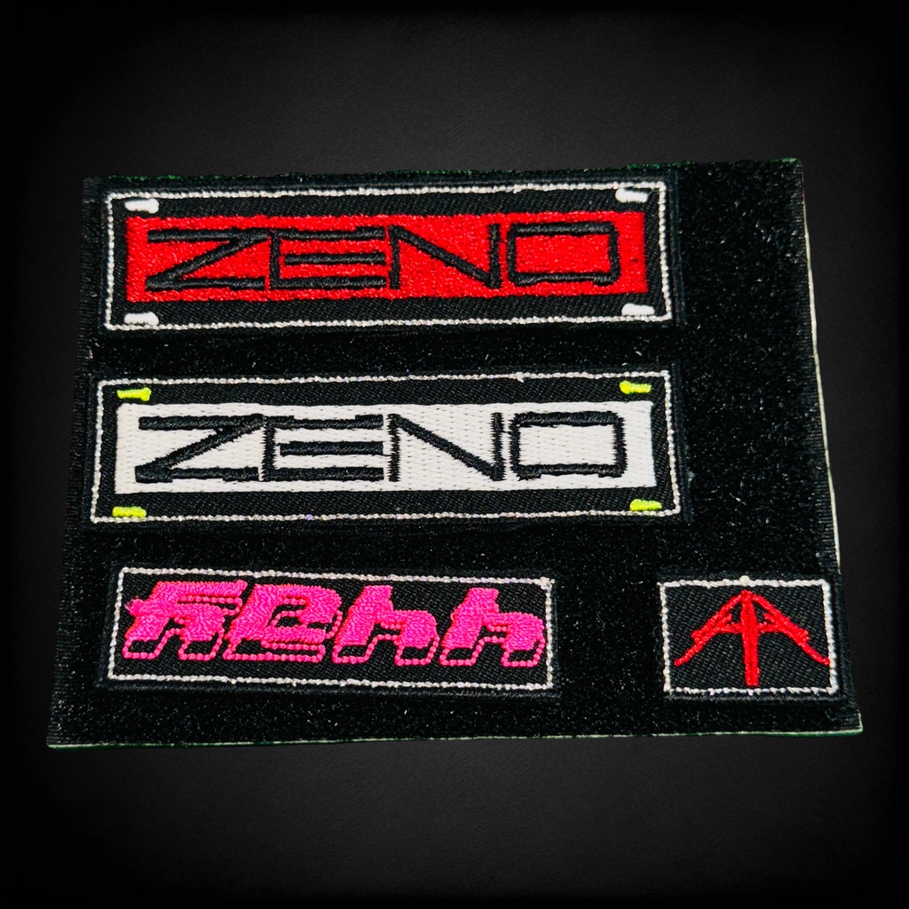 ゼノバース2307【ZENO】刺繍パッチ-4点セット