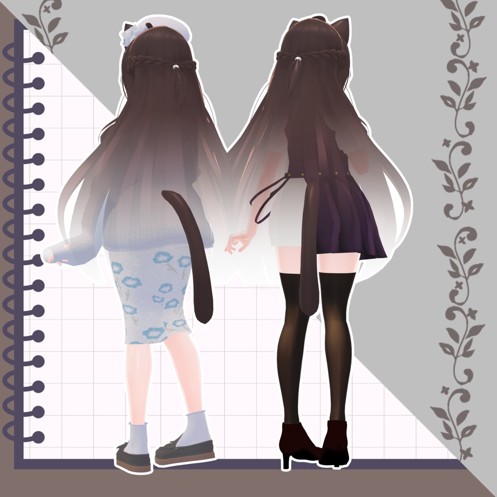 【LIMILIA対応】ぶんけいがーる&バーテンダー風衣装