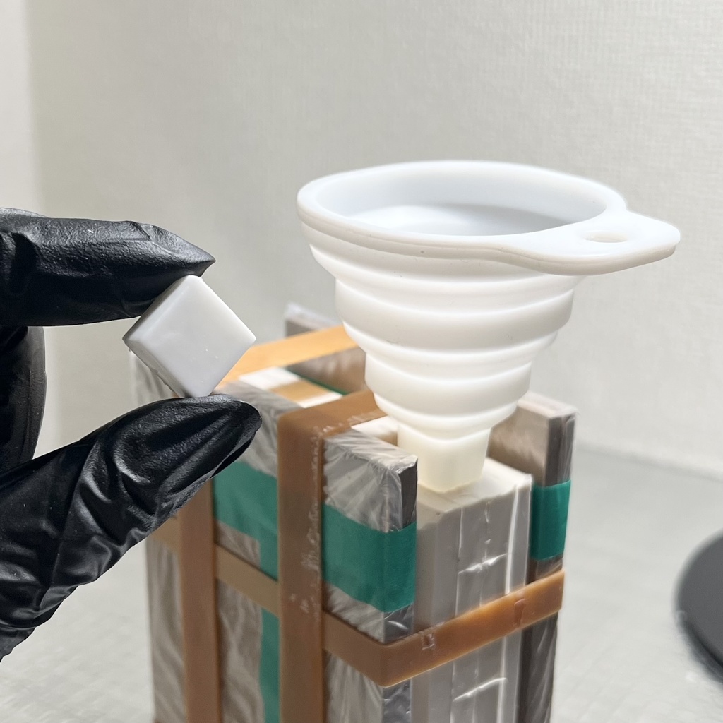 シリコン型注ぎ口作成用レジンブロック(10個入り)