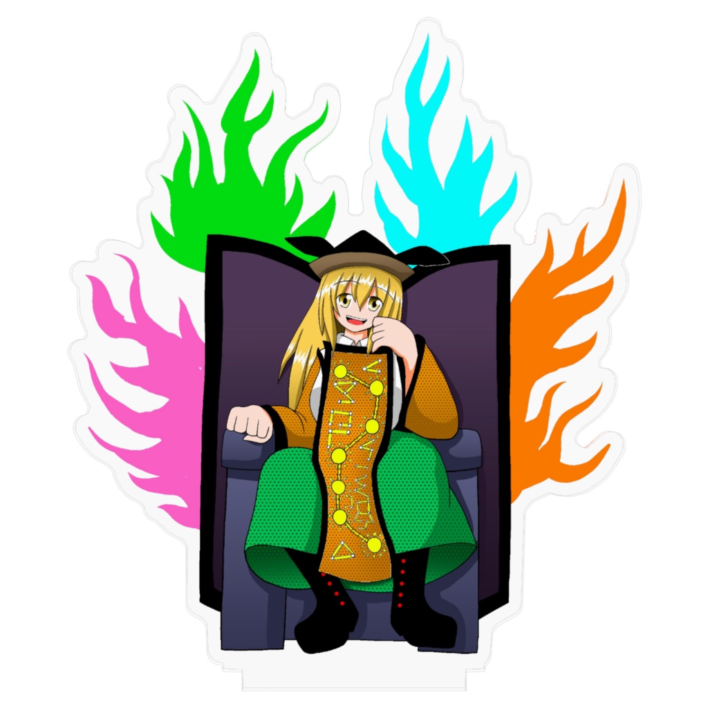 東方Project 摩多羅隠岐奈 アクリルフィギュア