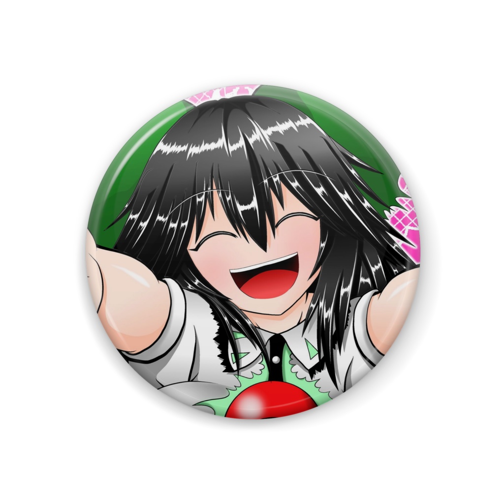 東方Project　霊烏路空　缶バッジ