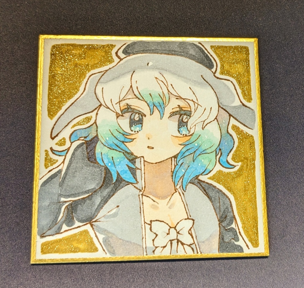 バンドウイルカちゃん🐬ミニミニ色紙