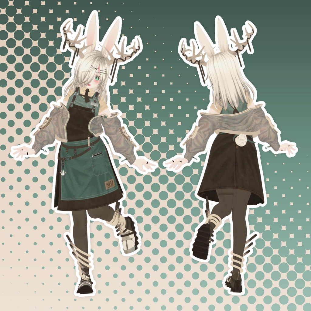 オリジナル3Dモデル「詩芦香」-Shiroka-