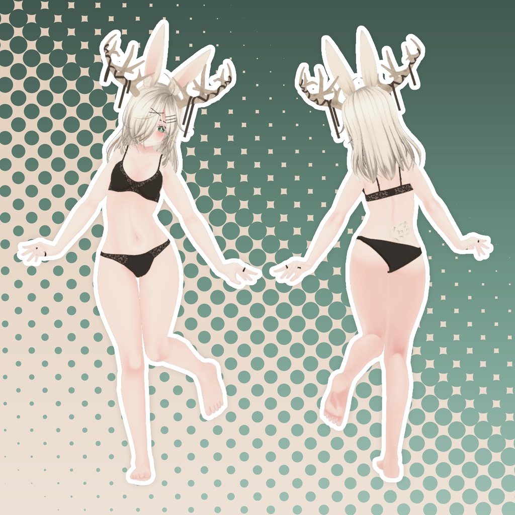 オリジナル3Dモデル「詩芦香」-Shiroka-